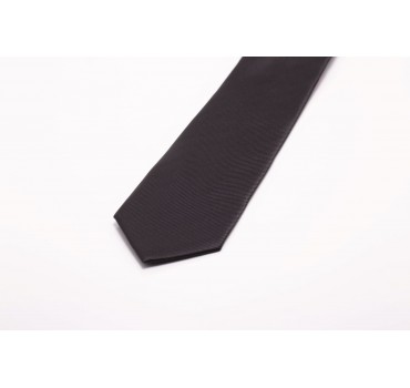 Krawat czarny w prążki